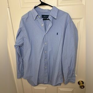 Men’s Ralph Lauren Long Sleeve Button Down Plaid Dress Shirt